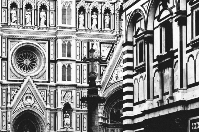 Church in Florence, Italy, detail